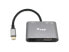 Фото #1 товара Equip USB-C 5 in 1 Multifunctional Adapter - Wired - USB 3.2 Gen 1 (3.1 Gen 1) Type-C - 100 W - Black - Grey - 5 Gbit/s - 4096 x 2160 pixels