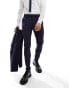 Фото #1 товара ASOS DESIGN super skinny suit trouser in navy tonal check