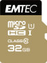 Фото #1 товара EMTEC microSD Class10 Gold+ 32GB - 32 GB - MicroSDHC - Class 10 - 85 MB/s - 21 MB/s - Black,Gold