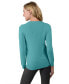 Фото #2 товара Women's 100% Pure Cashmere Long Sleeve Crew Neck Pullover Sweater (1362, Lime, X-Small )