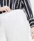 ფოტო #9 პროდუქტის Plus Size Flat Front Elastic Waist Wide-Leg Pants