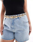 ASOS DESIGN Curve dome chain belt in gold Золотистый, 2XL-3XL - EU 54-58 - фото #1