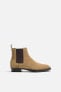 LEATHER CHELSEA BOOTS WITH POINTED TOES