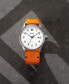 Фото #9 товара Часы и аксессуары MVMT Field II Мужские Оранжевые Нейлоновые Часы 41 мм