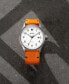 Field II Men's Orange Nylon Watch 41mm