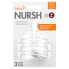 Nursh, 100% Silicone Nipples, 0 months+, Slow Flow, 3 Nipples
