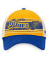 ფოტო #2 პროდუქტის Men's Gold, Blue Distressed St. Louis Blues Heritage Vintage-Like Trucker Adjustable Hat