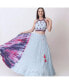 ფოტო #3 პროდუქტის Women's Ani Tie Dye Lehenga Choli Set