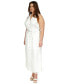 Фото #4 товара Plus Size Belted Sleeveless Maxi Dress