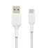 Фото #7 товара Belkin CAB002BT1MWH - 1 m - USB A - USB C - White