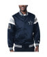 Men's Navy Dallas Cowboys Satin Varsity Full-Snap Jacket