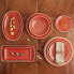 Flat plate Ariane Terra Ceramic Red (Ø 27 cm) (6 Units)