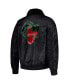 ფოტო #3 პროდუქტის Men's x Ty Mopkins Black Los Angeles Rams Black History Month Satin Full-Zip Jacket