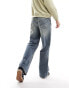 Фото #3 товара COLLUSION X008 mid rise relaxed flare in dirty wash