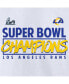 Фото #5 товара Men's White Los Angeles Rams Super Bowl LVI Champions Stacked Roster T-shirt