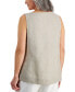 Petite Embellished Scoop Neck Linen Tank Top, Created for Macy's
