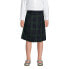 Big Girls School Uniform Slim Plaid A-line Skirt Below the Knee