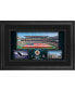 Фото #1 товара Philadelphia Eagles Framed 10" x 18" Stadium Panoramic Collage with Game-Used Football - Limited Edition of 500