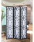 Фото #2 товара Sudoku 3 Panel Room Divider Screen, Black