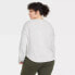 All in Motion Women's Heathered Gray Super Soft Modal Thumbhole Sweatshirt 2X