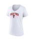 Фото #2 товара Women's White Texas Tech Red Raiders Evergreen Campus V-Neck T-shirt