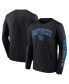 Фото #1 товара Men's Black Kentucky Wildcats Distressed Arch Over Logo Long Sleeve T-shirt