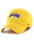 Фото #1 товара Men's Gold Los Angeles Lakers Classic Franchise Fitted Hat