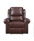 Фото #3 товара White Label Florentina 39" Leather Match Power with Power Headrest Reclining Chair