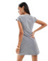 Forever New cap sleeve tailored mini dress in grey grau, 34 - фото #2