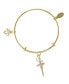 Фото #1 товара Ballerina Gold Bangle Bracelet for Girls