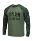 Men's Olive, Camo Notre Dame Fighting Irish OHT Military-Inspired Appreciation Slim-Fit Raglan Long Sleeve T-shirt