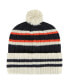 Фото #2 товара Men's Navy, Cream Chicago Bears Legacy No Huddle Cuffed Knit Hat with Pom