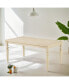 Фото #2 товара Urban Style Wired White Finish Wood Turned-Leg Dining Table