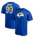 Фото #1 товара Men's Aaron Donald Royal Los Angeles Rams Player Icon Name and Number T-shirt