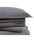 Фото #2 товара Комплект постельного белья Brooklyn Loom из однотонного хлопкового перкаля для односпальной кровати.