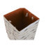 Laundry basket DKD Home Decor With lid 36 x 36 x 55 cm Grey Orange (3 Units)