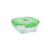 Герметичная коробочка для завтрака Luminarc Pure Box Holy Зеленый Cтекло Квадратный 760 ml (6 штук)