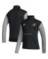 Фото #1 товара Men's Black Kansas Jayhawks Sideline AEROREADY Half-Zip Top