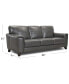 Фото #20 товара Brayna 88" Classic Leather Sofa, Created for Macy's