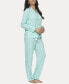 ფოტო #3 პროდუქტის Women's Jessie 2 Pc. Long Sleeve Pajama Set