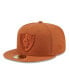 Фото #4 товара Men's Brown Las Vegas Raiders Color Pack 59fifty Fitted Hat