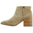 Matisse Vox Embroidery Booties Womens Beige Casual Boots VOX-NAX