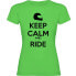 ფოტო #1 პროდუქტის KRUSKIS Keep Calm And Ride short sleeve T-shirt