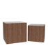 Фото #1 товара Walnut Nesting Tables Set - Living Room, Office, Bedroom