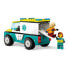 Фото #2 товара LEGO Emergency Ambulance And Boy With Snowboard Construction Game