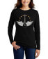 ფოტო #1 პროდუქტის Women's Word Art Country Female Singers Long Sleeve T-Shirt