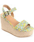 ფოტო #1 პროდუქტის Women's Pearrl Platform Espadrille Wedge Sandals