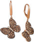 ფოტო #1 პროდუქტის Diamond Butterfly Drop Earrings (1-7/8 ct. t.w.) in 14k Rose Gold