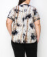 ფოტო #3 პროდუქტის Plus Size Tie Dye Short Sleeve Top