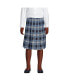 ფოტო #5 პროდუქტის Big Girls School Uniform Plaid Pleated Skirt Below the Knee